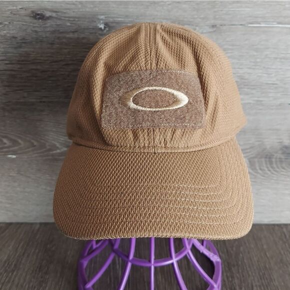 Oakley Hydrolix A-Flex Mens Tan Stretch Fit Ball Cap Hat L/XL - Picture 1 of 6